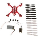 Hubsan X4 H107C RC Drone Spare Parts Crash Pack Red H107C-A41