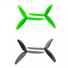 Gemfan 5x3 5030 3 Blade Propeller CW/CCW Black & Green For 250 Frame Kit