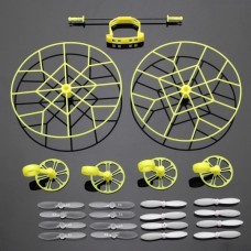 Protection Wheels w/ 4 Pairs Propellers For Cheerson CX-10 CX-10A JJ810 JJ820 RC Quadcopte