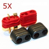 5 Pair X Amass T Plug Connector Male Female With Sheath