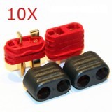 10 Pair X Amass T Plug Connector Male Female With Sheath
