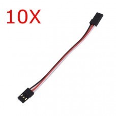 10X 10cm 30 Core Servo Extension Wire Cable Male To Male For FUTABA JR