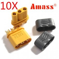 10 Pairs Amass MR30 Connector Plug With Sheath Female & Male
