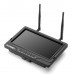 AOMWAY 7 Inch LCD 5.8G 32CH Dual Receiver FPV Monitor DVR with Sunshade Built-in Battery