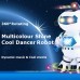 Electric Space Intelligent Robot Multicolor Shine Cool Dancing Robot Toy