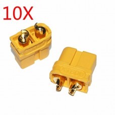 10X Upgraded Amass XT60U Male Female Bullet Connectors Plugs for Lipo Battery 1 Pairs