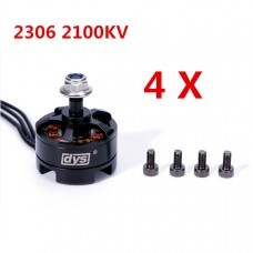 4 X DYS MR2306 2100KV Brushless Motor with M5 Screw Nut for Multicopters