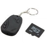 808 Car Key Chain Micro Camera Pocket Camcorder&4GB MicroSD TF Memory Card