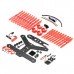 Kingkong 210GT Carbon Fiber 5V 12V BEC PDB Motor Cover Protection Frame w/ 10 Pairs 5040 Propeller