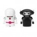 9102-3 2CH Mini Infrared Remote Control Robot Soccer Toy