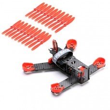 Kingkong 210GT Carbon Fiber 5V 12V BEC PDB Motor Cover Protection Frame w/ 10 Pairs 5040 Propeller