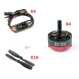 Emax RS2205-2300KV CW/CCW Brushless Motor FVT LittleBee 20A ESC Kingkong 5045 Propeller Power Combo