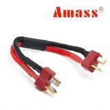Amass T Plug Extension Cable 14AWG Male To Male / Male To Female 10cm