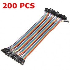 200 x 10cm Female To Female Dupont Jumper Wires Cable