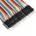 40 x 10cm 2.54mm Male To Male Breadboard Jumper Wire Cable