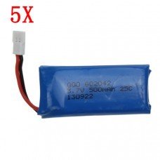 5x3.7V 500mAh Battery For Hubsan X4 H107 H107L H107C H107D V252 JXD385