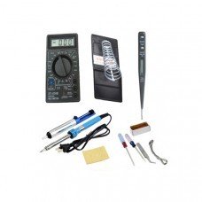 Soldering Tool Pack DT832B Multimeter + Soldering Irons + Rosin + Tin