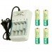 4X AA 1000Mah Battery + Charger For Hubsan X4 H107D Transmitter