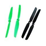 2 Pairs Gemfan 6x3 6030 propellers CW/CCW For ZMR250 QAV250 Drone Black & Green
