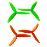 Gemfan 5x3 5030 3 Blade Propeller CW/CCW Orange & Green For 250 Frame Kit