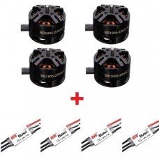 4X DYS BE1806 2300KV Brushless Motor with 4X DYS BL16A Mini 16A BLHeli ESC