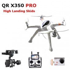 Walkera QR X350 Pro FPV RC Drone+DEVO F12E+G-3D+iLook+