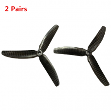 2 Pairs Gemfan 6x3 6030 Carbon Fiber 250mm Multirotor 3-Leaf Propeller CW/CCW