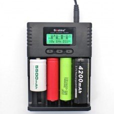 Soshine H4 LCD Universal Smart Charger For 26650 18650 Li-ion 1.2V C AA AAA