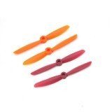 2 Pairs DYS 5045 CW CCW Propeller Red Orange for QAV250 250