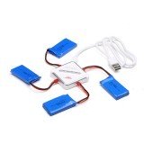 SJ C1001 4X 3.7V 730mAh Battery And Charger Set For Wiltoys V686 V686G RC Drone