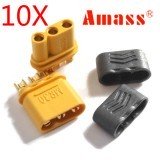10 Pairs Amass MR30 Connector Plug With Sheath Female & Male