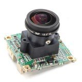 1000TVL 1/3 CCD 1.7mm 5MP 360 Degree Wide Angle Fisheye Lens HD FPV Camera NTSC PAL