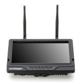 AOMWAY 7 Inch LCD 5.8G 32CH Dual Receiver FPV Monitor DVR with Sunshade Built-in Battery