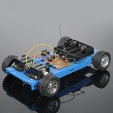 DIY 4 Channel Assemble Educational RC Toys Blue