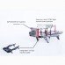 LS-250 Cicada 250mm FPV Drone Carbon Fiber Folding Frame Kit