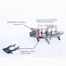 LS-250 Cicada 250mm FPV Drone Fiberglass Folding Frame Kit