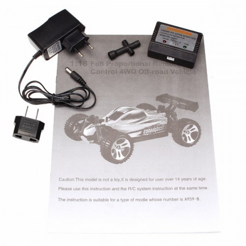 WLtoys A959-B 1/18 4WD Buggy Off Road Remote Control Car 70km/h - FREE ...