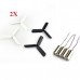 2X Eachine 3-blade Propeller 8Pcs & 8.5x20mm Coreless Motor 4Pcs for DIY Micro FPV Drone Frame