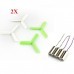 2X Eachine 3-blade Propeller 8Pcs & 8.5x20mm Coreless Motor 4Pcs for DIY Micro FPV Drone Frame