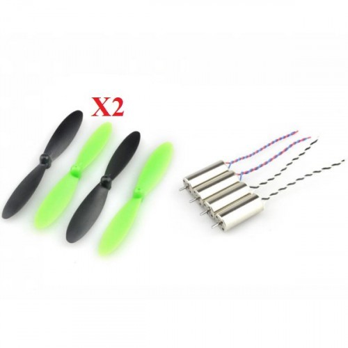 Eachine 55mm Blade Propeller Prop 8Pcs & 8.5x20mm Coreless Motor 4Pcs