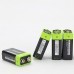 2PCS ZNTER S19 9V 400mAh USB Rechargeable 9V Lipo Battery