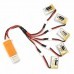 5PCS Eachine E010 E010C 3.7V 150MAH 45C Upgrade Battery USB Charger Set RC Drone Spare Parts