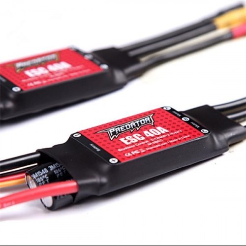 Predator 40A Brushless ESC With 3A SBEC - XT60 Plug For RC Airplane 4S Battery
