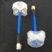 1 Pair Aomway 5.8GHz 3dBi LHCP Omnidirectional 4 Leaf Clover FPV Antenna Blue/Red With Canopy Case