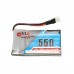 Gaoneng GNB 3.7V 550mAh 1S 80/160C Lipo Battery White Plug