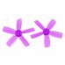 10 Pairs Racerstar 1935 50mm 5 Blade Racing Propeller 1.5mm Mounting Hole For Micro FPV Frame