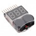 20 x 2 in 1 Lipo Battery Low Voltage Tester 1S-8S Buzzer Alarm