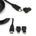 1.5m 150cm Standard HDMI-A Cable Mini HDMI-C Micro HDMI-D Adapter Connector  