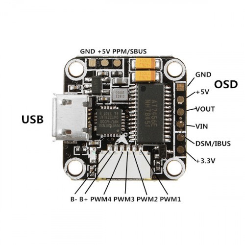 Teeny1S_F4 16x16mm Betaflight STM32F4 Brushless Flight Controller Built ...