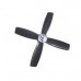 4 PCS 2.4 Inch 60mm Black ABS 4-blade Propeller 2CW & 2CCW for 1104 Motor